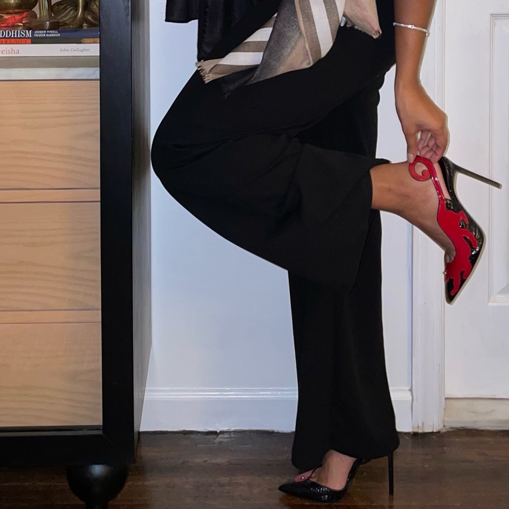 SAINT LAURENT ANJA PANTHER PUMPS